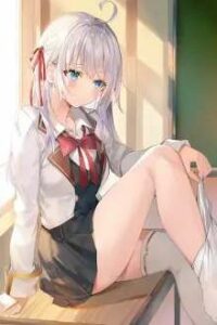 Alya-san, quien se sienta a mi lado, a veces susurra cosas dulces en ruso.